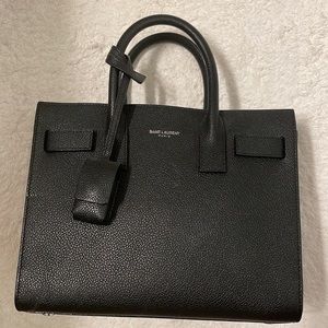 SAINT LAURENT's understated 'Sac De Jour' tote nano in black